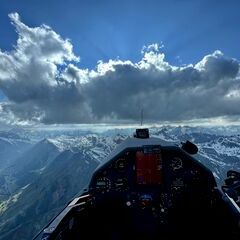 Flugwegposition um 16:48:25: Aufgenommen in der Nähe von Engiadina Bassa/Val Müstair District, Schweiz in 3159 Meter